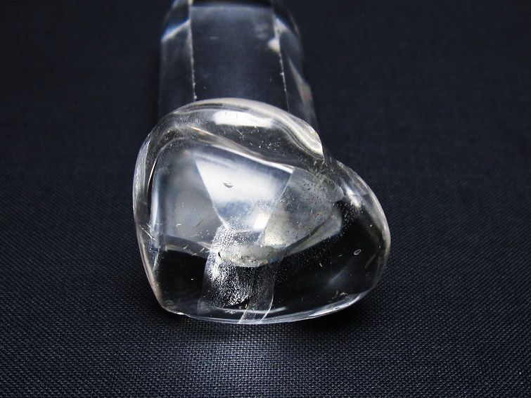 水晶 ハート置物 一点物 145-1541