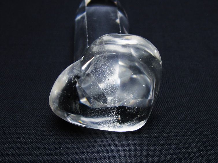 水晶 ハート置物 一点物 145-1545