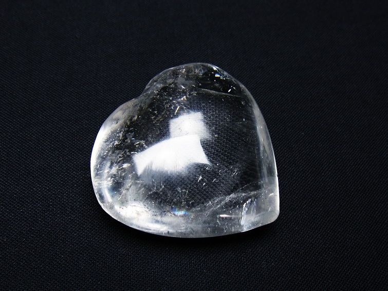 水晶 ハート置物 一点物 145-1546