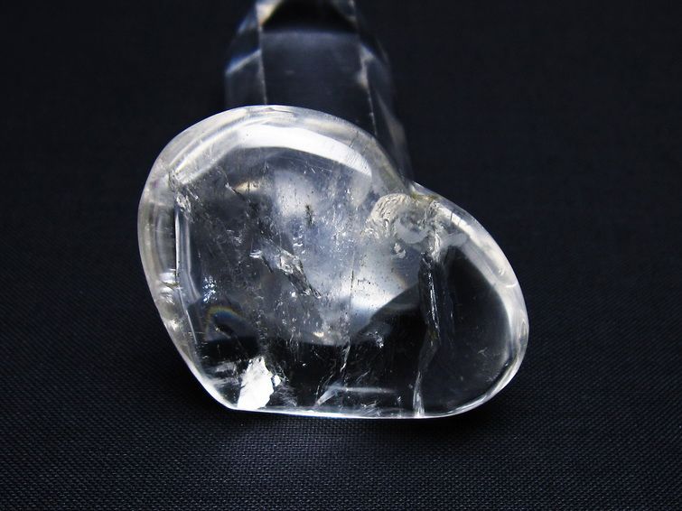 水晶 ハート置物 一点物 145-1547