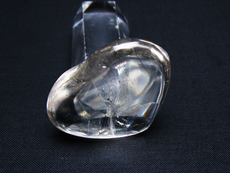 水晶 ハート置物 一点物 145-1555