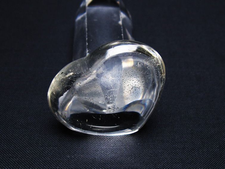 水晶 ハート置物 一点物 145-1556