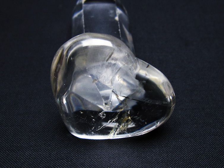 水晶 ハート置物 一点物 145-1557
