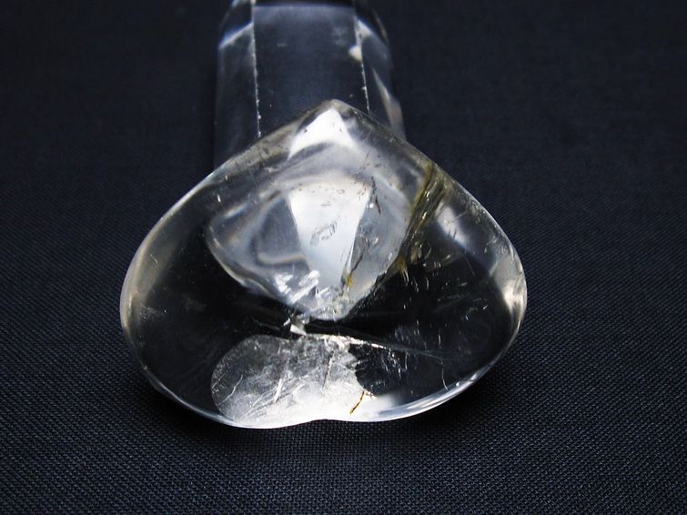 水晶 ハート置物 一点物 145-1557