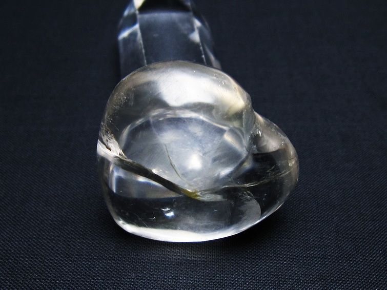 水晶 ハート置物 一点物 145-1563