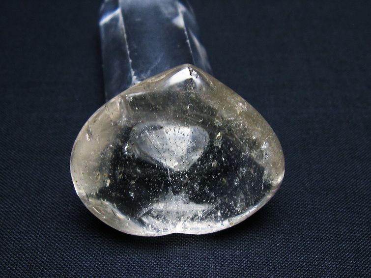 水晶 ハート置物 一点物 145-1565
