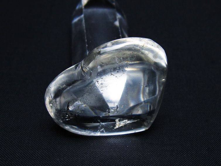水晶 ハート置物 一点物 145-1566