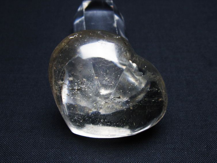 水晶 ハート置物 一点物 145-1567