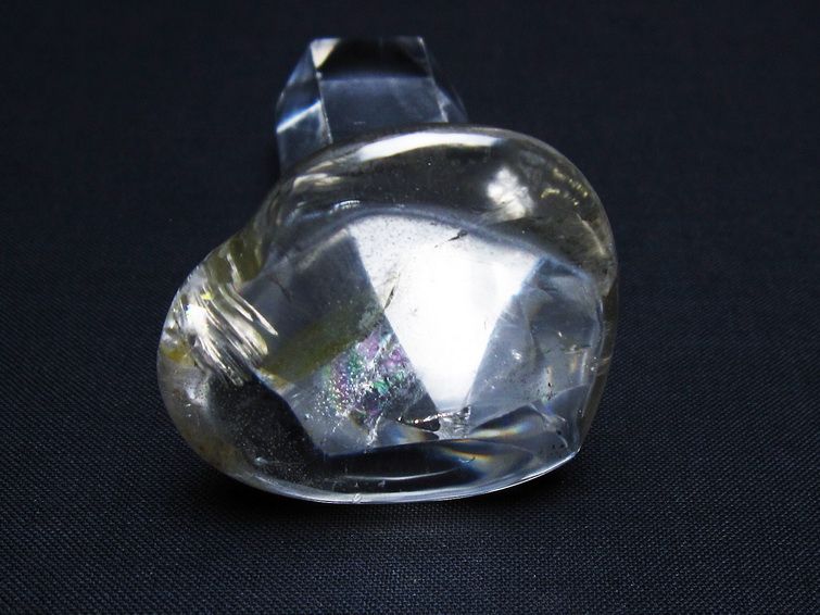 水晶 ハート置物 一点物 145-1568