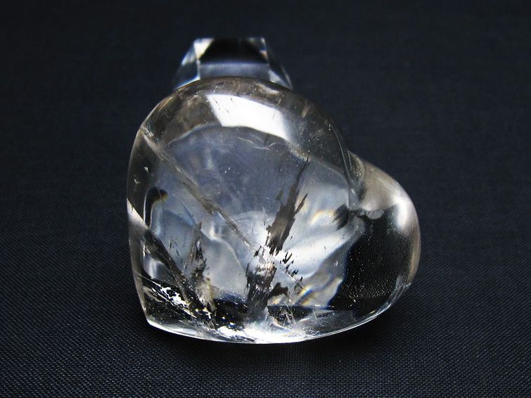 水晶 ハート置物 一点物 145-1571