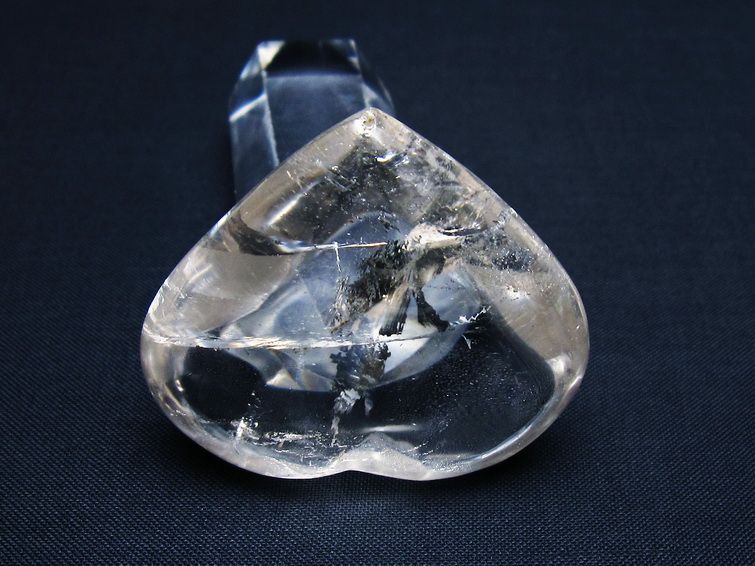 水晶 ハート置物 一点物 145-1571