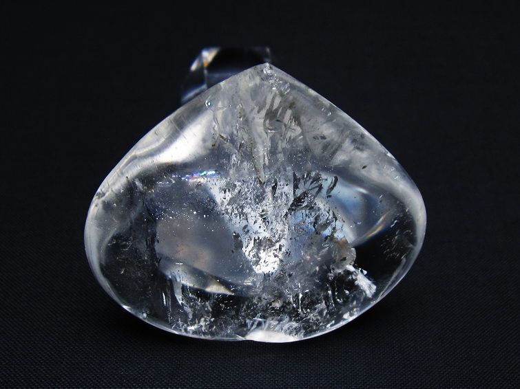 水晶 ハート置物 一点物 145-1573
