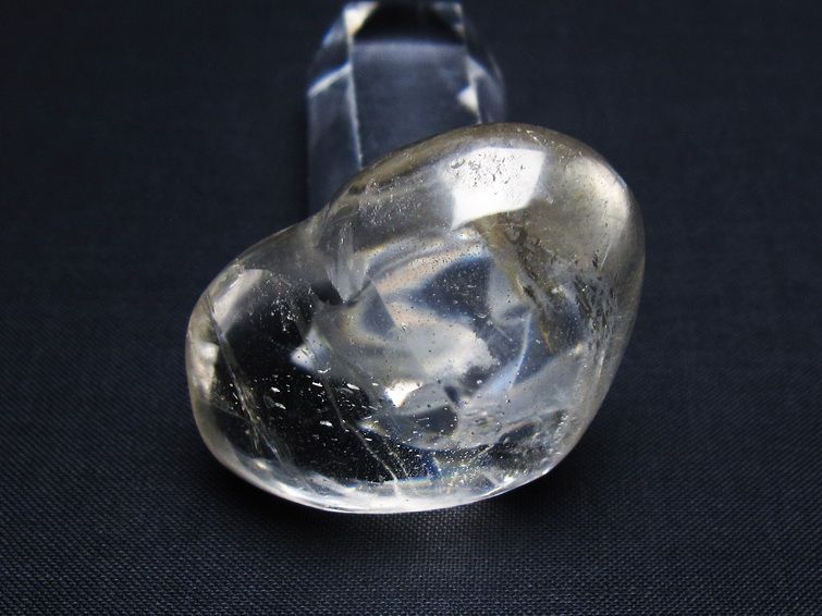 水晶 ハート置物 一点物 145-1574