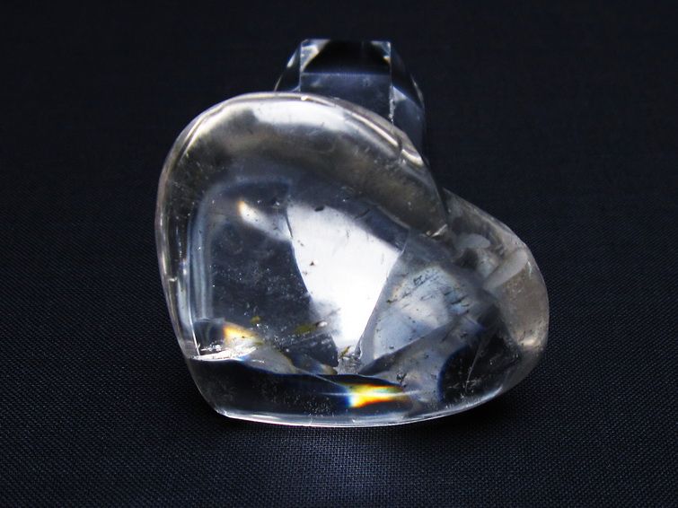 水晶 ハート置物 一点物 145-1575