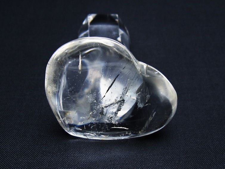 水晶 ハート置物 一点物 145-1576