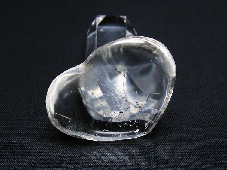 水晶 ハート置物 一点物 145-1576