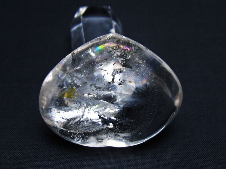 水晶 ハート置物 一点物 145-1577