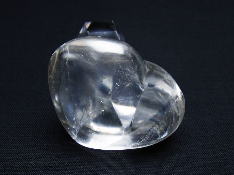 水晶 ハート置物 一点物 145-1578