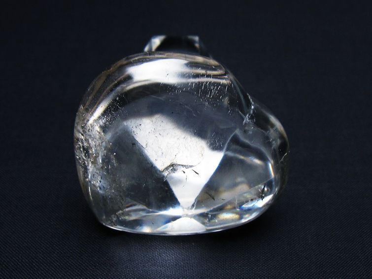 水晶 ハート置物 一点物 145-1580