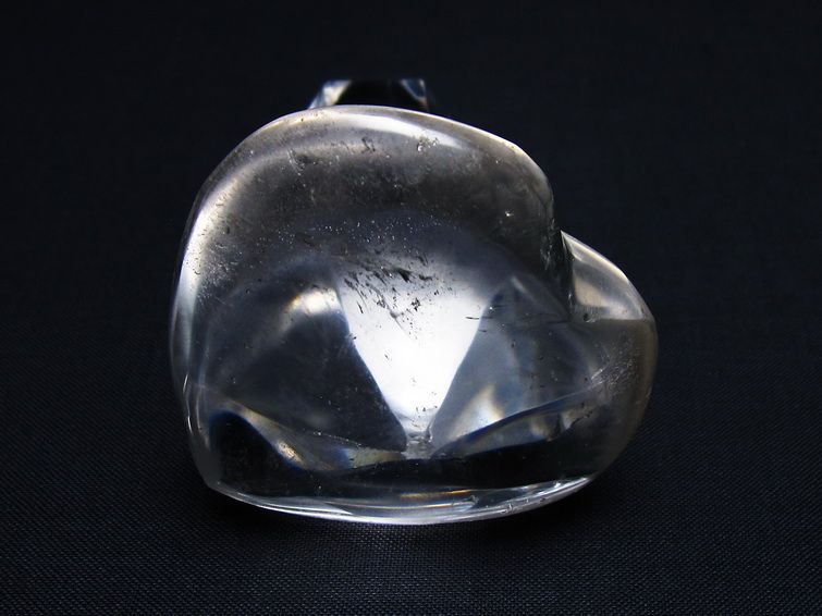 水晶 ハート置物 一点物 145-1581