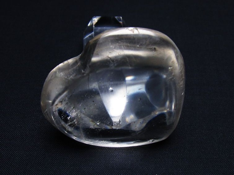 水晶 ハート置物 一点物 145-1581