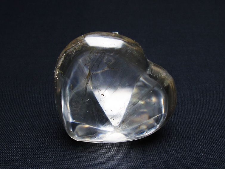 水晶 ハート置物 一点物 145-1589