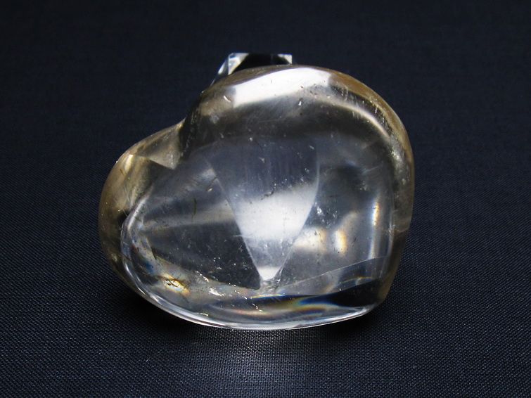 水晶 ハート置物 一点物 145-1589