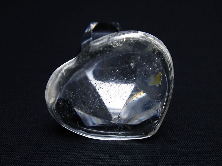 水晶 ハート置物 一点物 145-1595