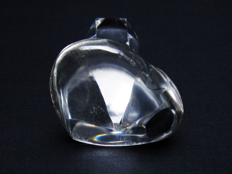 水晶 ハート置物 一点物 145-1596