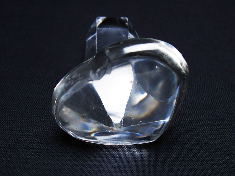水晶 ハート置物 一点物 145-1596