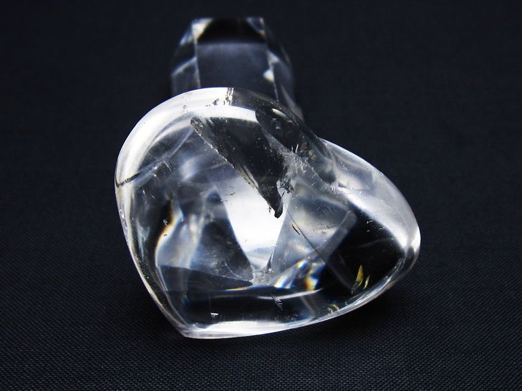 水晶 ハート置物 一点物 145-1600