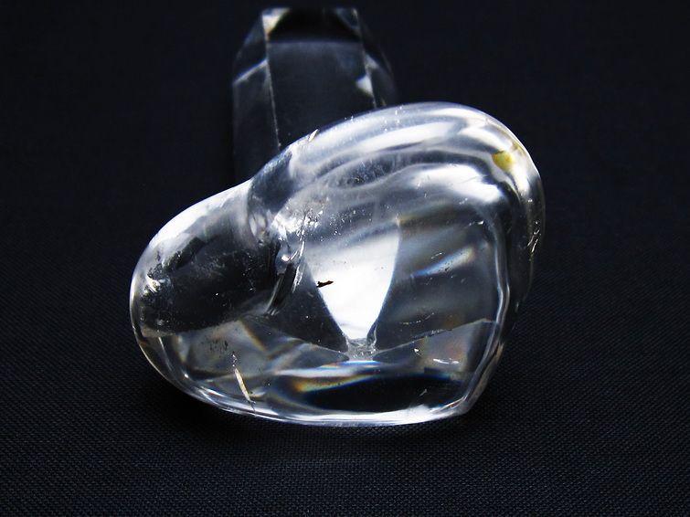水晶 ハート置物 一点物 145-1600