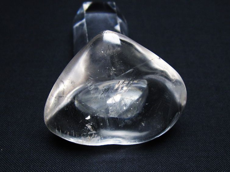 水晶 ハート置物 一点物 145-1601