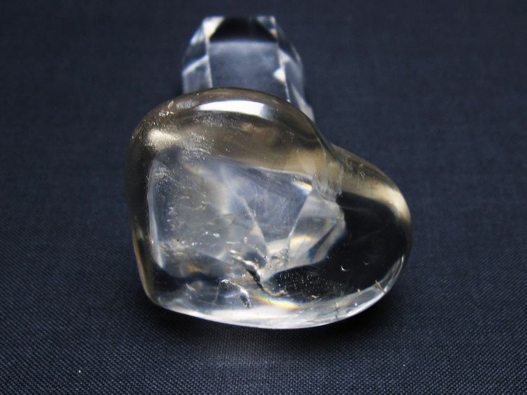 水晶 ハート置物 一点物 145-1602