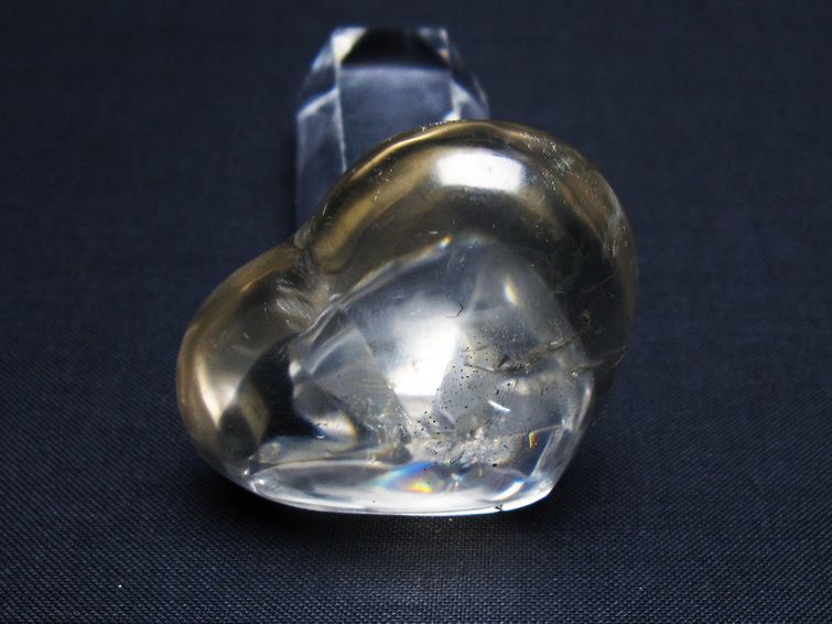 水晶 ハート置物 一点物 145-1602
