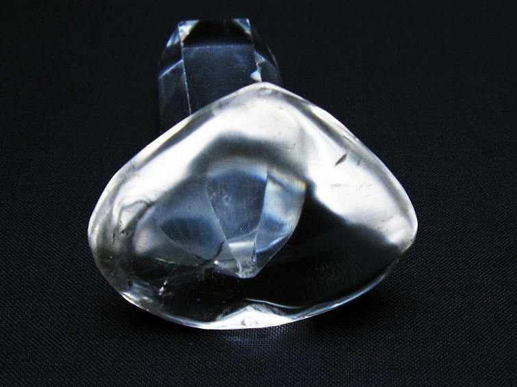 水晶 ハート置物 一点物 145-1603