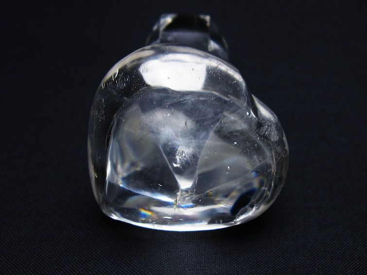 水晶 ハート置物 一点物 145-1604