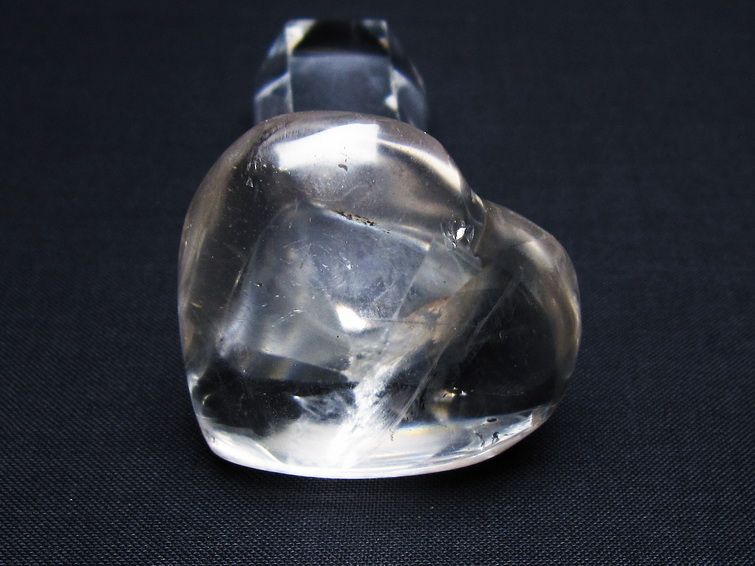 水晶 ハート置物 一点物 145-1607