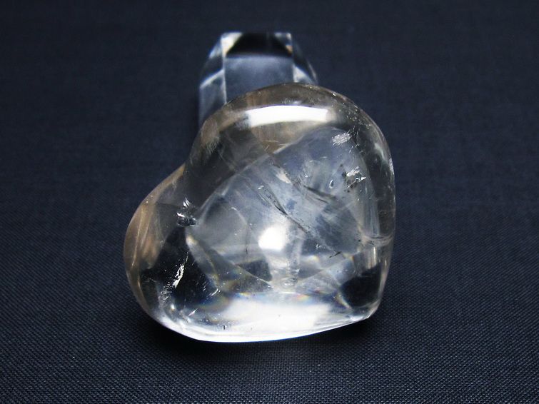 水晶 ハート置物 一点物 145-1607