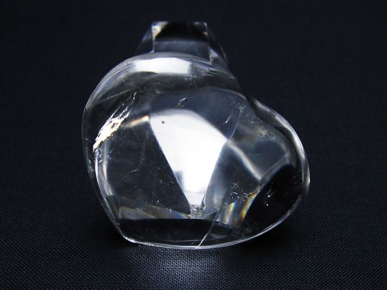 水晶 ハート置物 一点物 145-1608