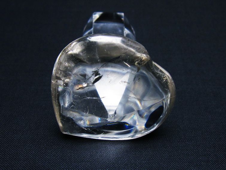 水晶 ハート置物 一点物 145-1609