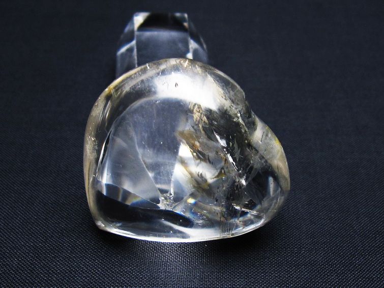 水晶 ハート置物 一点物 145-1610