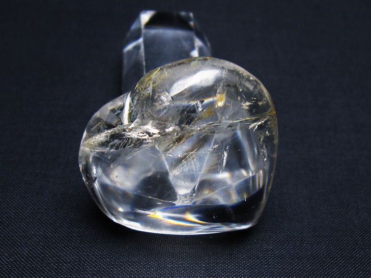 水晶 ハート置物 一点物 145-1610