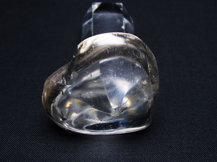 水晶 ハート置物 一点物 145-1611