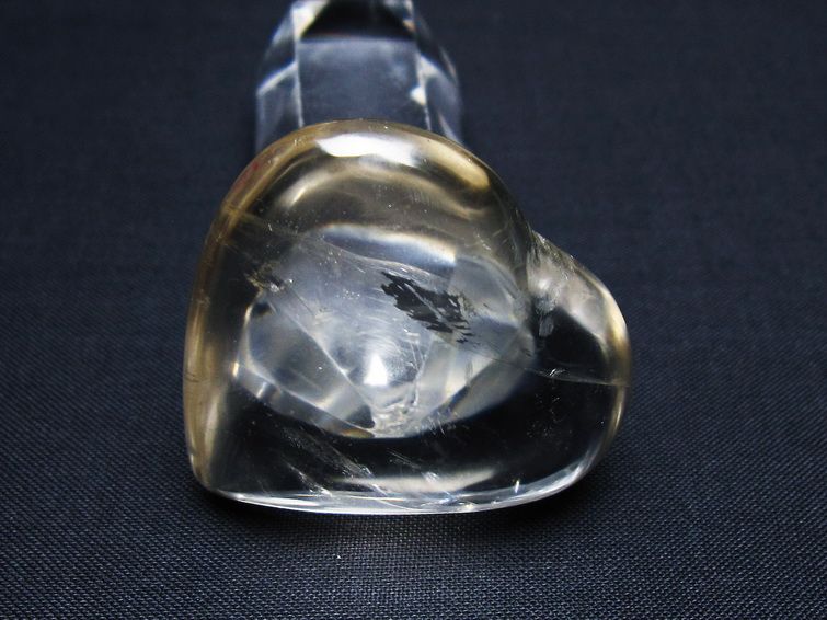 水晶 ハート置物 一点物 145-1612