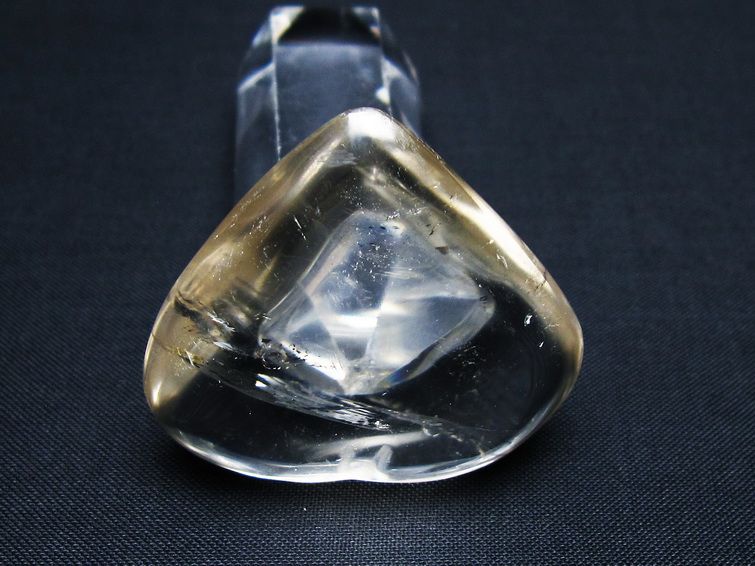 水晶 ハート置物 一点物 145-1612
