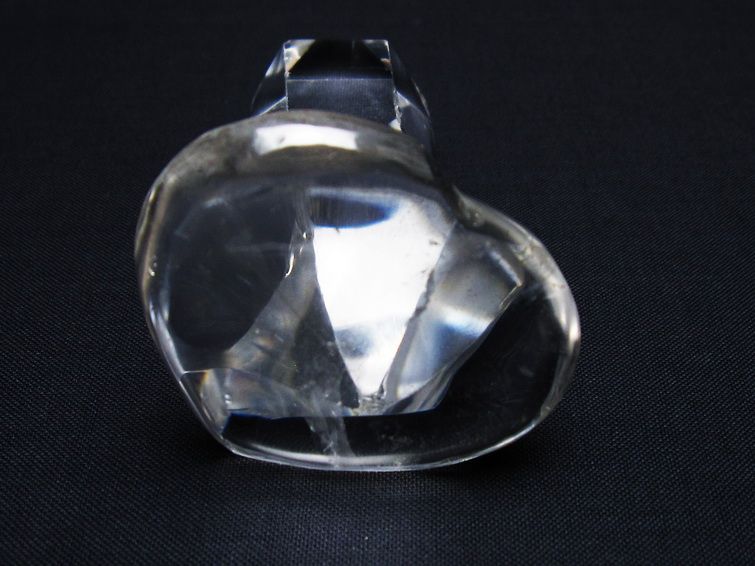 水晶 ハート置物 一点物 145-1613