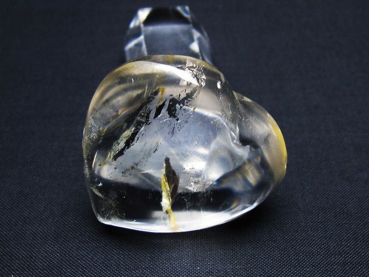 水晶 ハート置物 一点物 145-1616