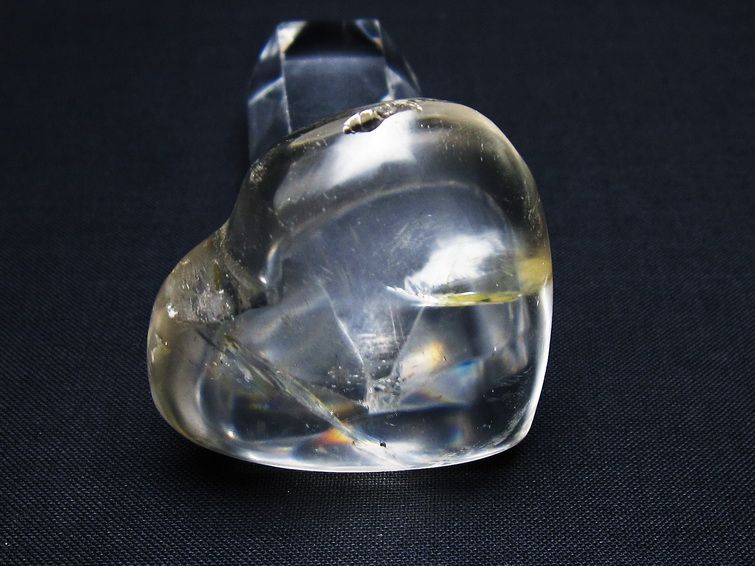 水晶 ハート置物 一点物 145-1616