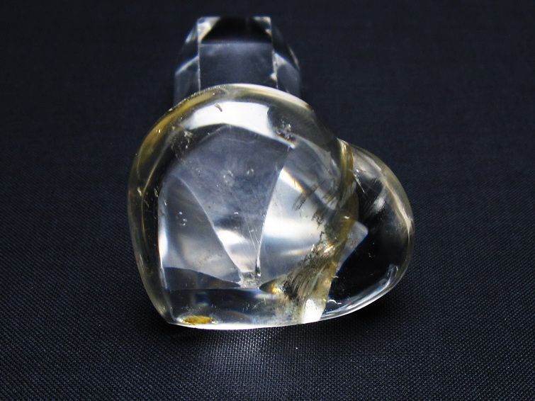 水晶 ハート置物 一点物 145-1618
